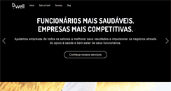 Desktop Screenshot of bwell.com.br